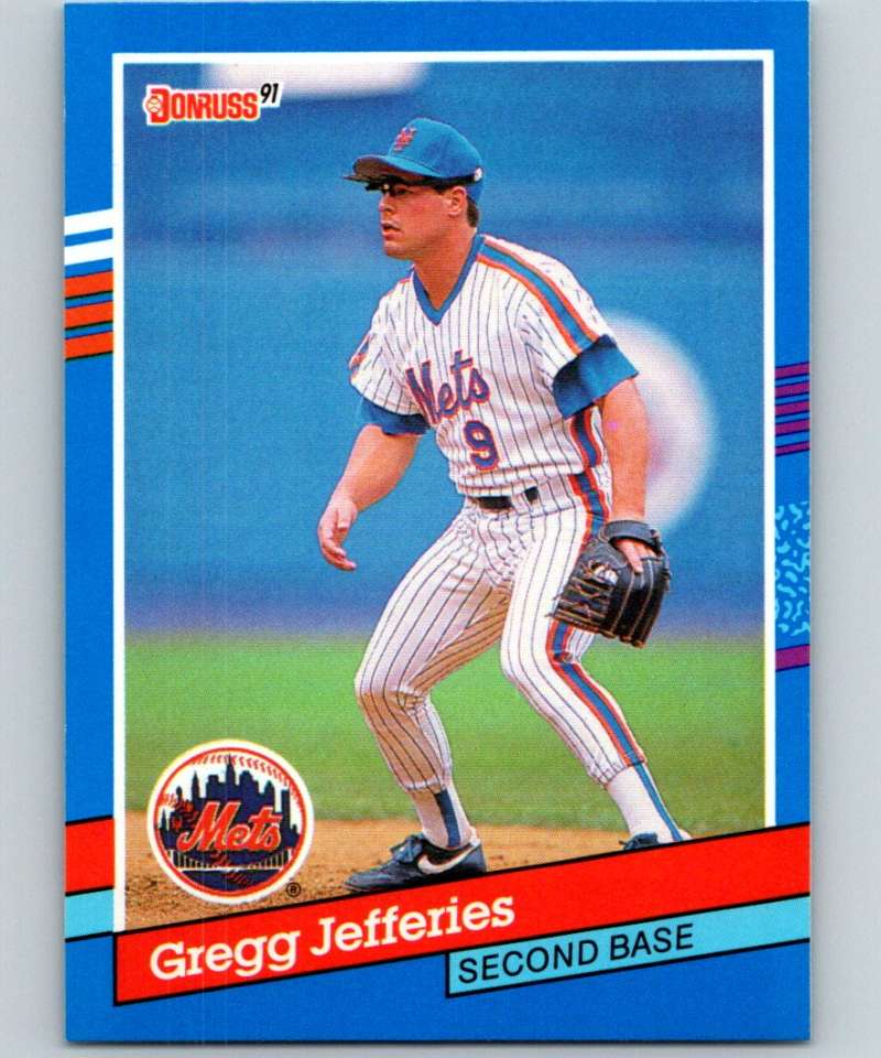 1991 Donruss #79 Gregg Jefferies Mets MLB Baseball Image 1
