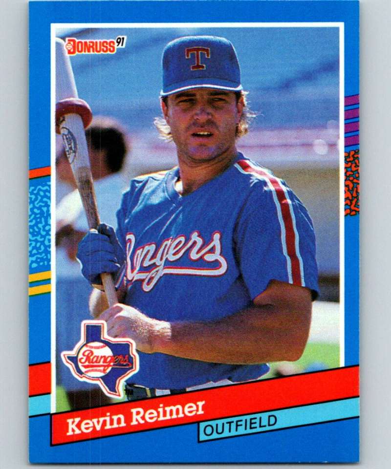 1991 Donruss #80 Kevin Reimer Rangers MLB Baseball Image 1