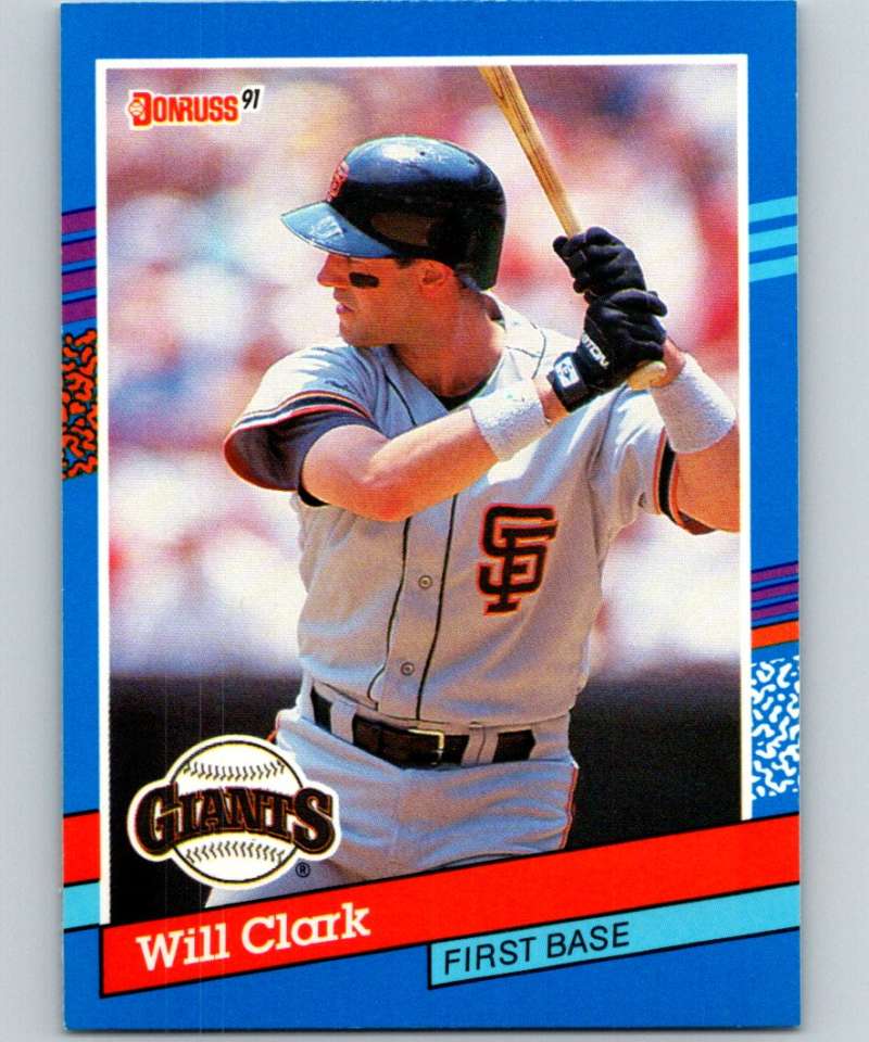 1991 Donruss #86 Will Clark Giants MLB Baseball