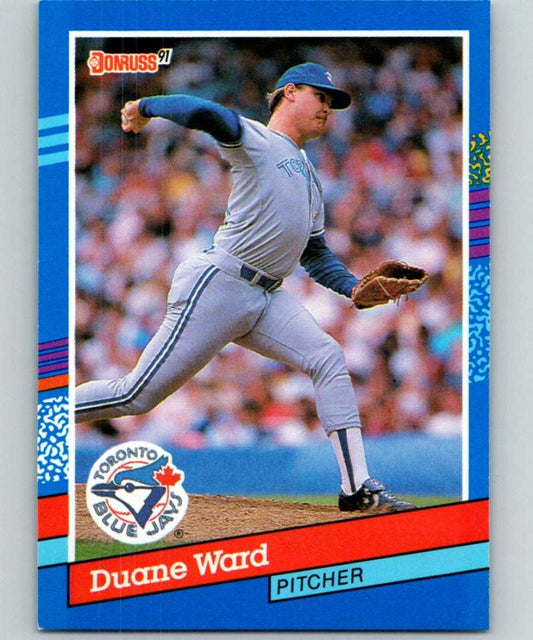1991 Donruss #92 Duane Ward Blue Jays MLB Baseball Image 1