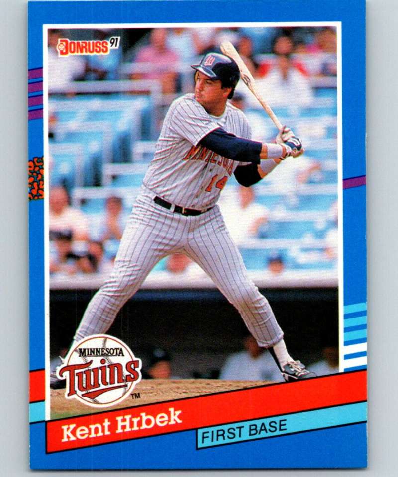 1991 Donruss #95 Kent Hrbek Twins MLB Baseball – Hockey Card World Inc