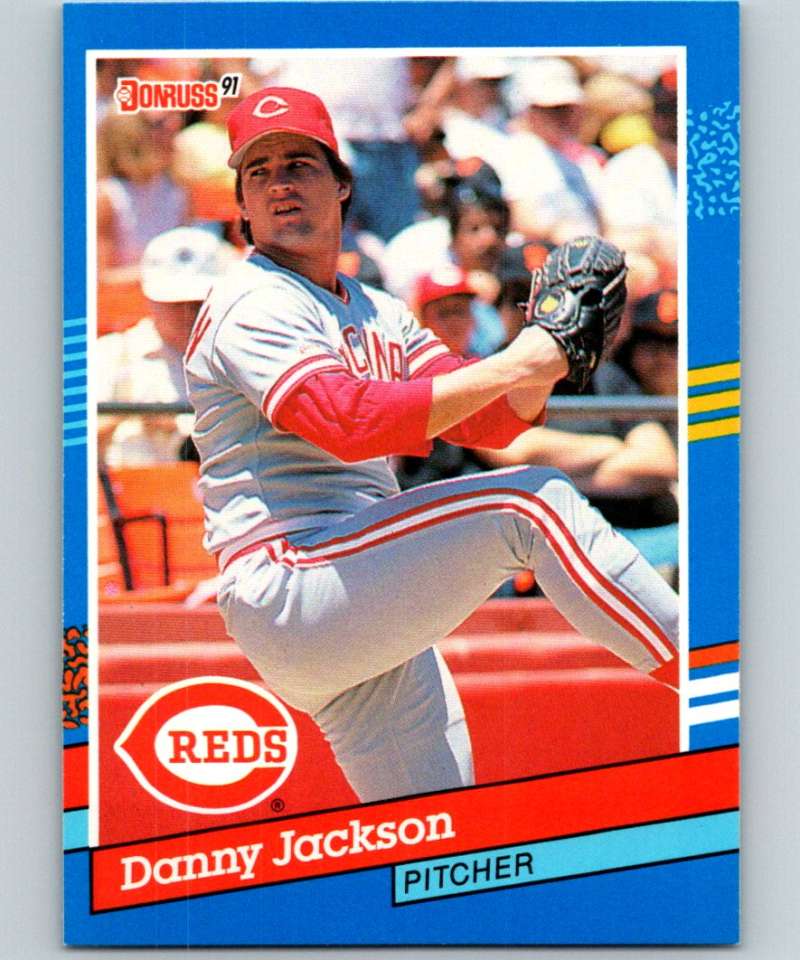 1991 Donruss #96 Danny Jackson Reds MLB Baseball Image 1