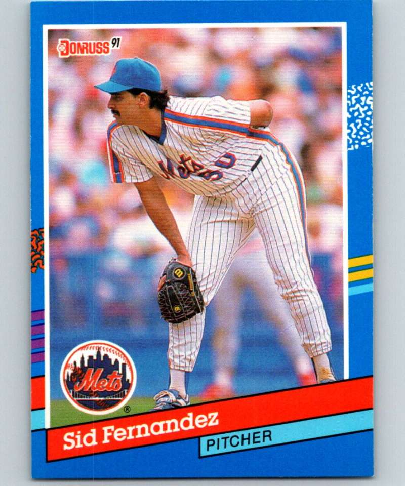 1991 Donruss #97 Sid Fernandez Mets MLB Baseball Image 1