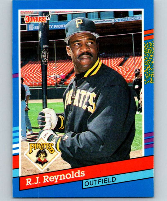 1991 Donruss #101 R.J. Reynolds Pirates MLB Baseball Image 1