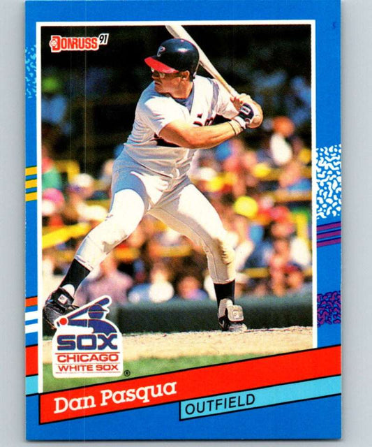 1991 Donruss #103 Dan Pasqua White Sox MLB Baseball Image 1