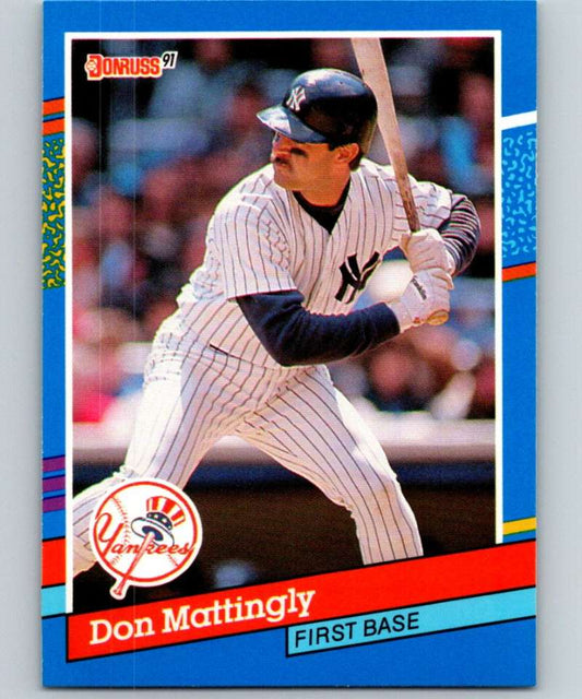 1991 Donruss #107 Don Mattingly Yankees MLB Baseball Image 1