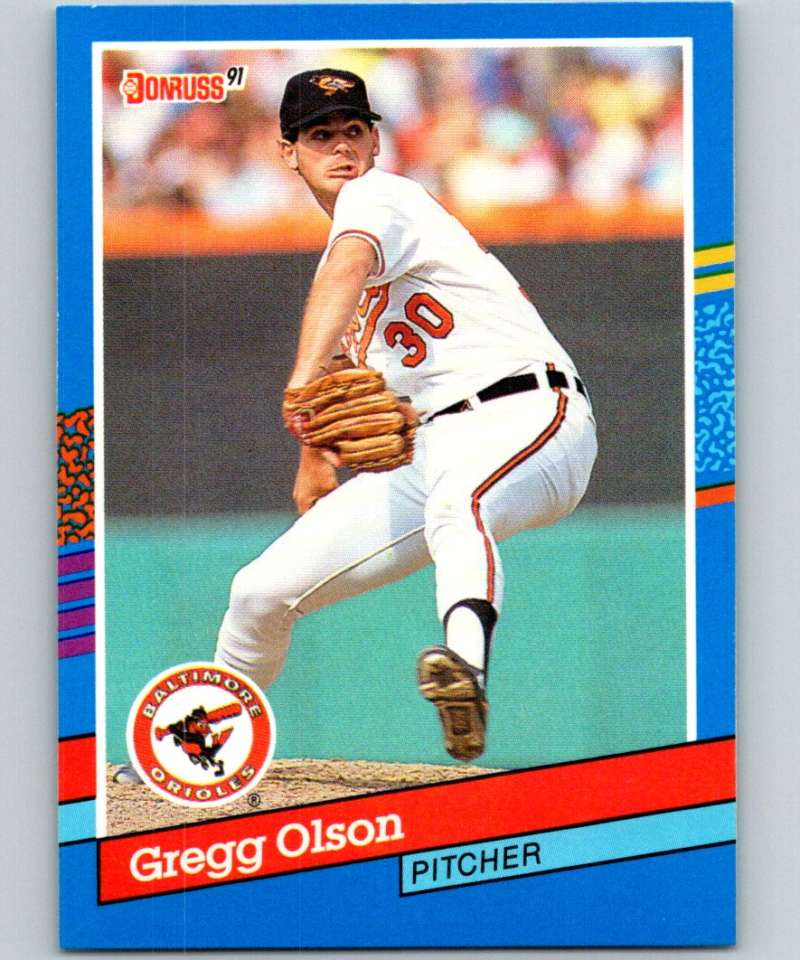 1991 Donruss #111 Gregg Olson Orioles MLB Baseball Image 1
