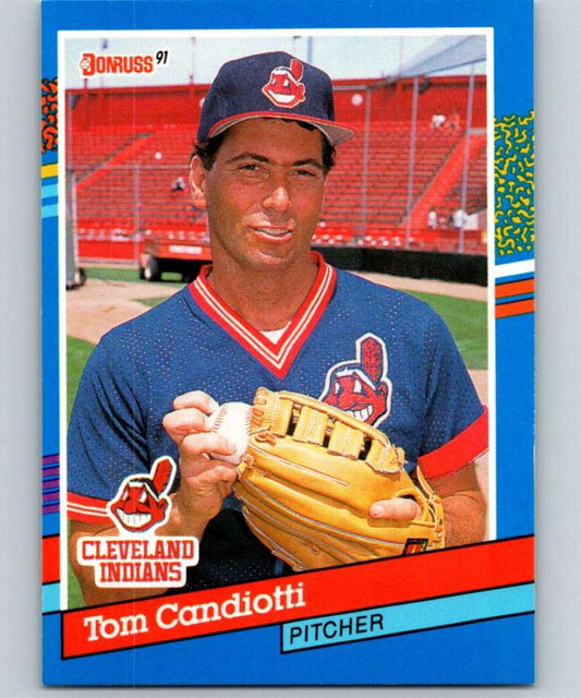 1991 Donruss #115 Tom Candiotti Indians MLB Baseball Image 1