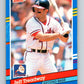 1991 Donruss #117 Jeff Treadway Braves MLB Baseball Image 1