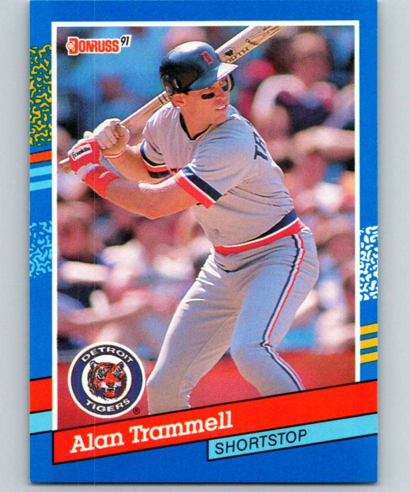 1991 Donruss #118 Alan Trammell Tigers MLB Baseball Image 1