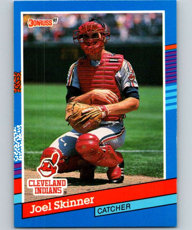 1991 Donruss #120 Joel Skinner Indians MLB Baseball Image 1