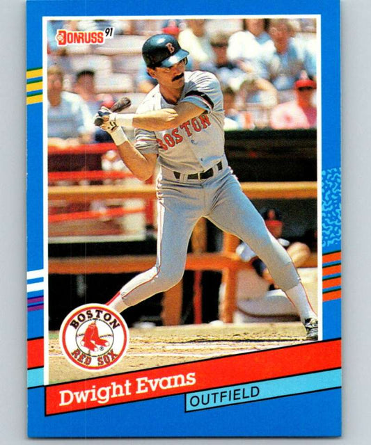 1991 Donruss #122 Dwight Evans Red Sox MLB Baseball Image 1