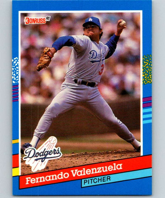 1991 Donruss #127 Fernando Valenzuela Dodgers UER MLB Baseball Image 1
