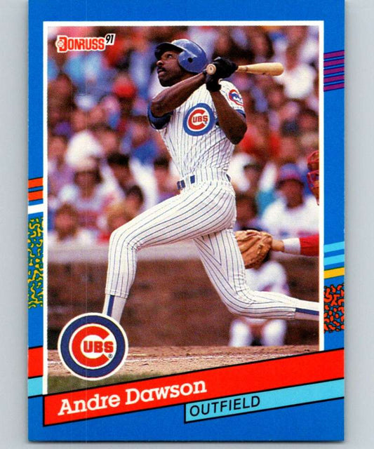 1991 Donruss #129 Andre Dawson Cubs MLB Baseball Image 1
