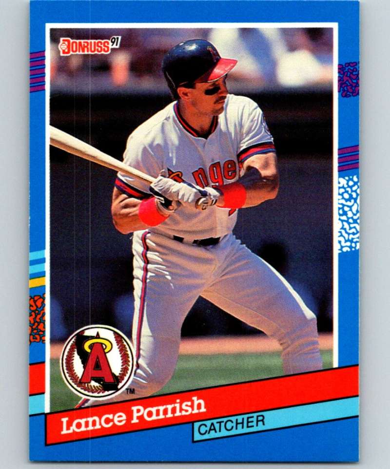 1991 Donruss #135 Lance Parrish Angels UER MLB Baseball Image 1