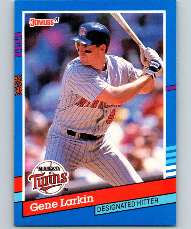 1991 Donruss #152 Gene Larkin Twins MLB Baseball Image 1