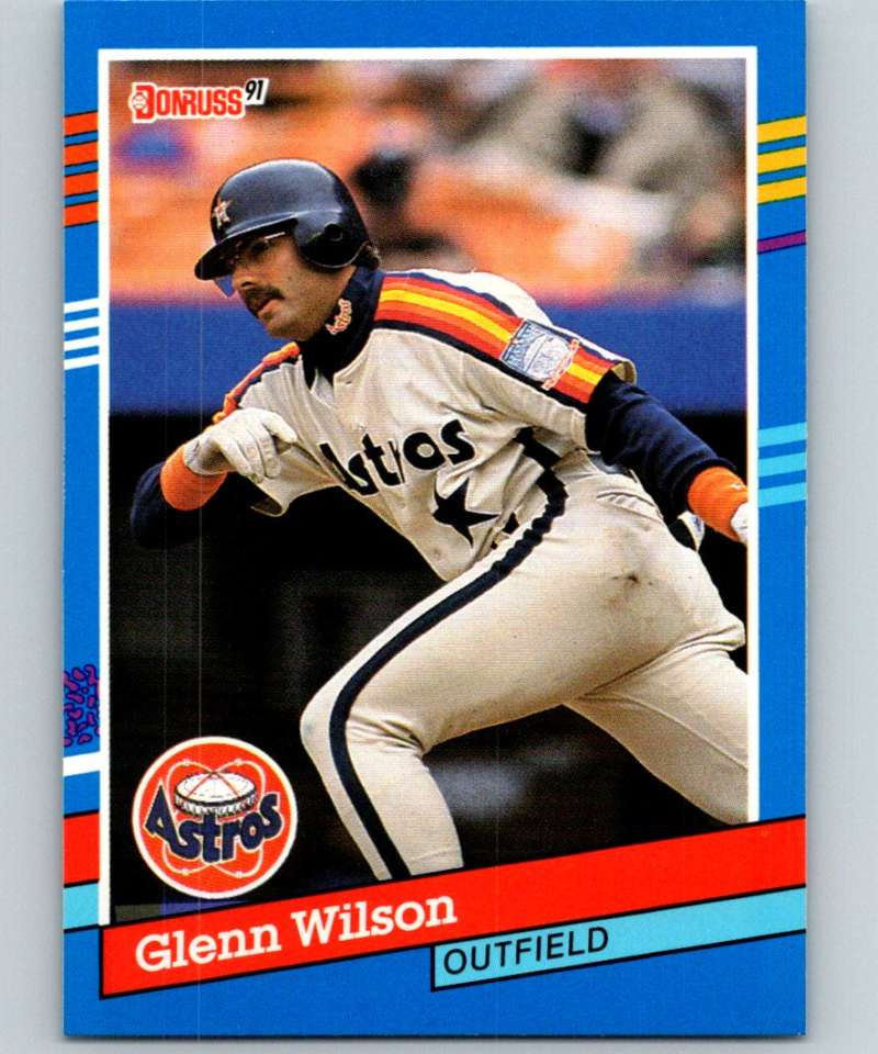 1991 Donruss #156 Glenn Wilson Astros MLB Baseball Image 1