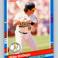 1991 Donruss #158 Mike Gallego Athletics MLB Baseball Image 1
