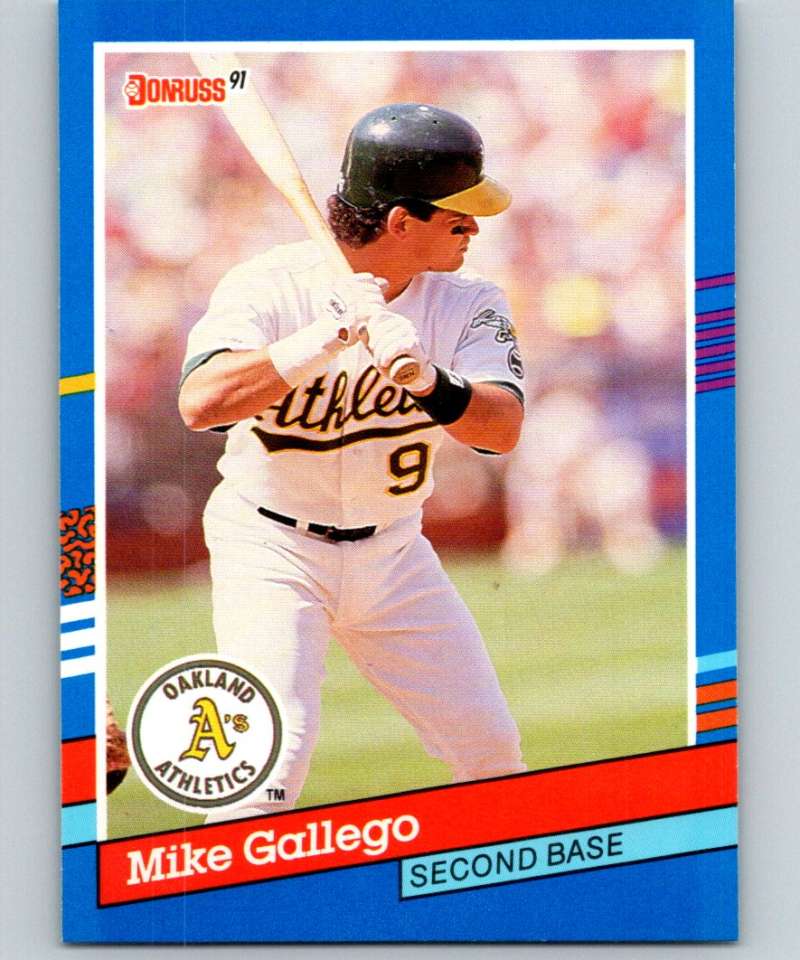 1991 Donruss #158 Mike Gallego Athletics MLB Baseball Image 1