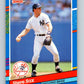 1991 Donruss #163 Steve Sax Yankees UER MLB Baseball Image 1