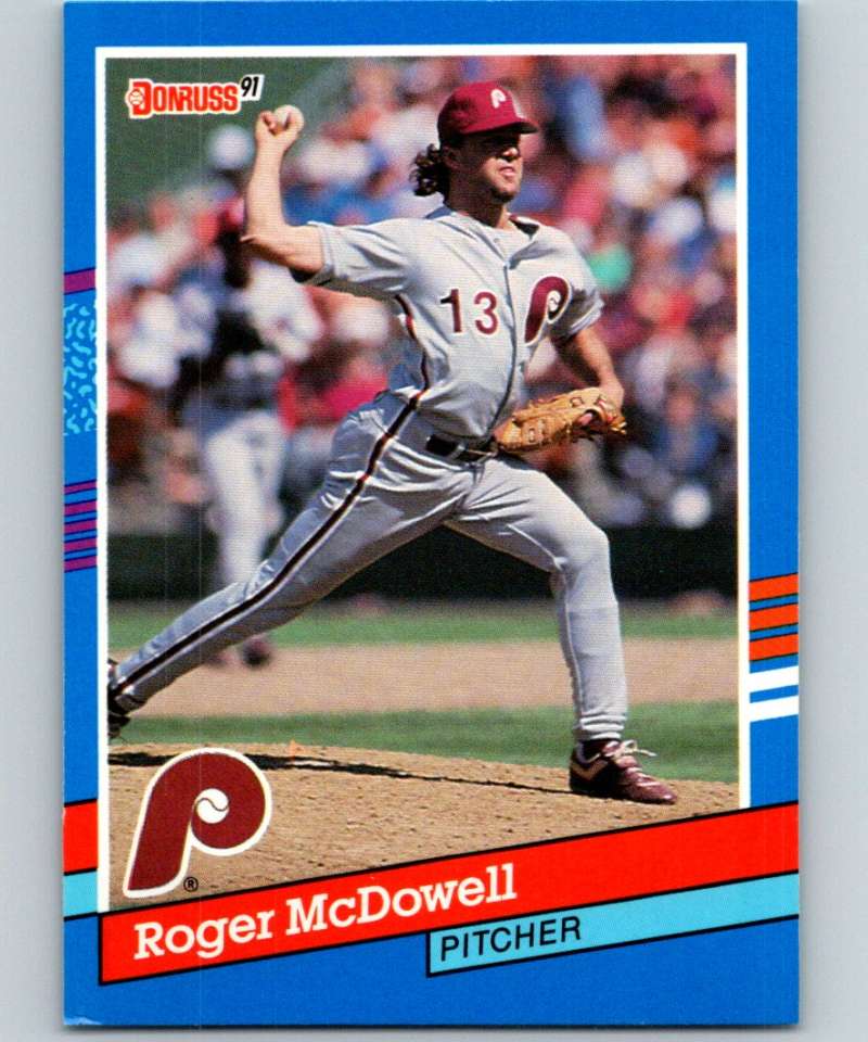 1991 Donruss #166 Roger McDowell Phillies MLB Baseball Image 1
