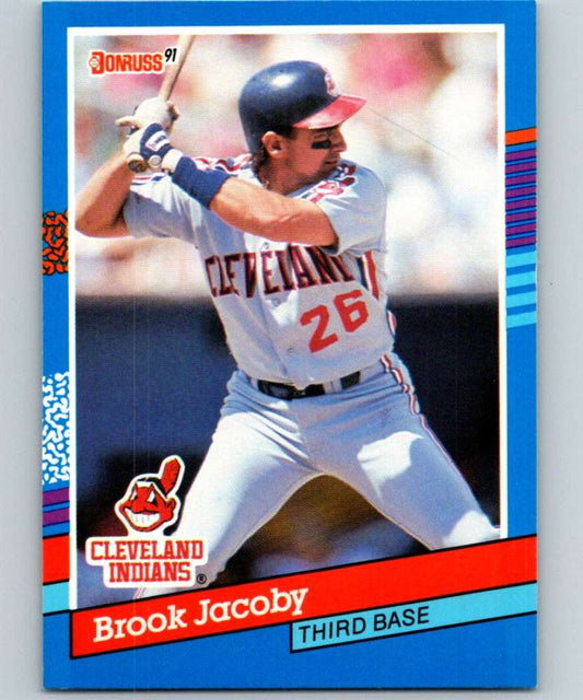 1991 Donruss #176 Brook Jacoby Indians MLB Baseball Image 1