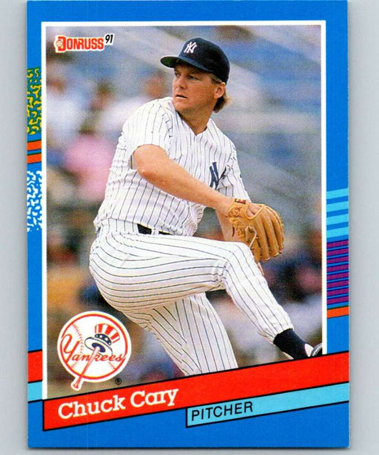 1991 Donruss #179 Chuck Cary Yankees UER MLB Baseball Image 1