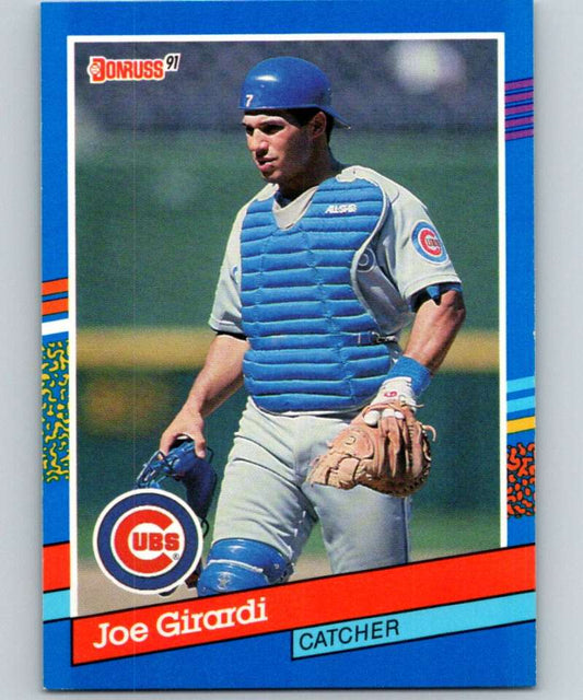 1991 Donruss #184 Joe Girardi Cubs MLB Baseball Image 1