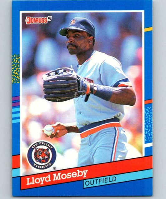 1991 Donruss #188 Lloyd Moseby Tigers MLB Baseball Image 1