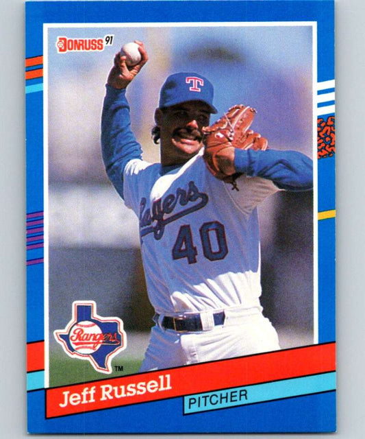 1991 Donruss #202 Jeff Russell Rangers MLB Baseball Image 1