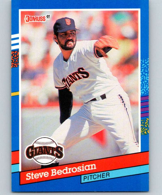 1991 Donruss #207 Steve Bedrosian Giants MLB Baseball Image 1