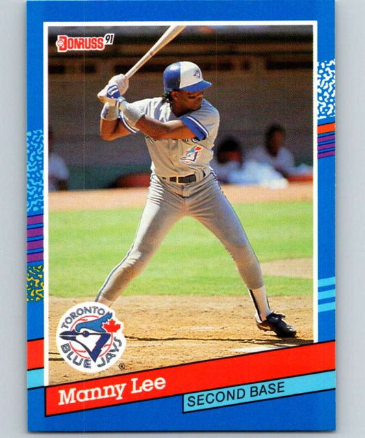 1991 Donruss #211 Manuel Lee Blue Jays MLB Baseball Image 1