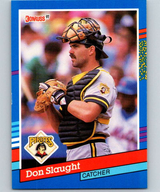 1991 Donruss #213 Don Slaught Pirates MLB Baseball Image 1