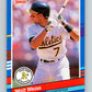 1991 Donruss #214 Walt Weiss Athletics MLB Baseball Image 1