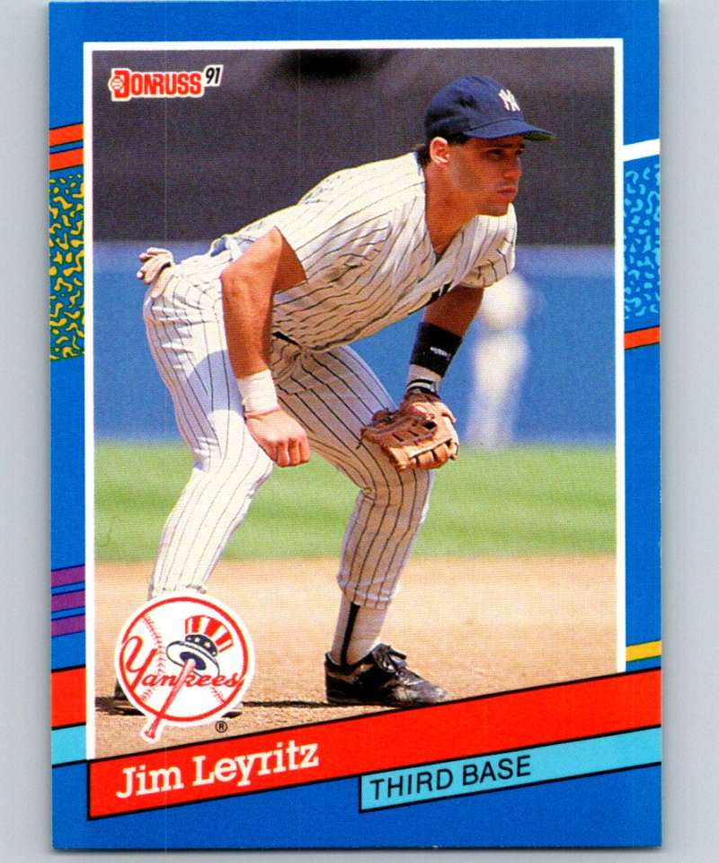 1991 Donruss #219 Jim Leyritz Yankees MLB Baseball Image 1
