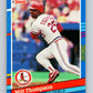 1991 Donruss #225 Milt Thompson Cardinals MLB Baseball Image 1