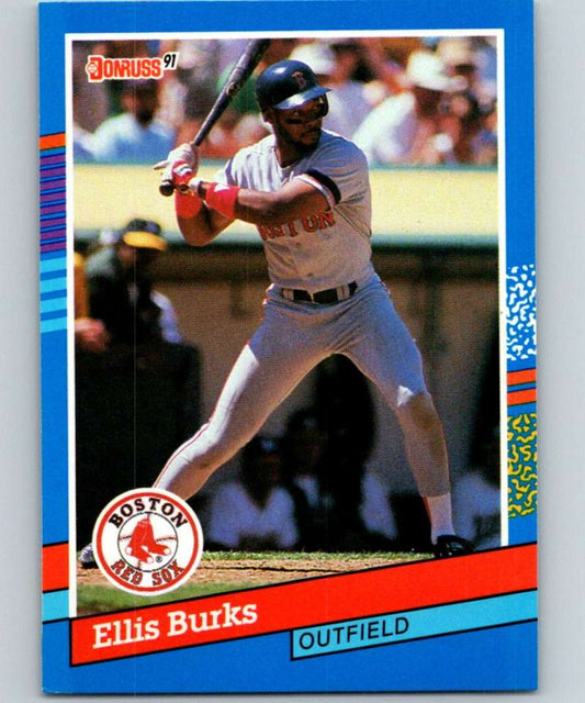 1991 Donruss #235 Ellis Burks Red Sox MLB Baseball Image 1
