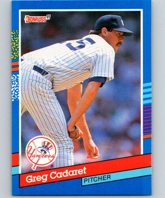 1991 Donruss #236 Greg Cadaret Yankees MLB Baseball Image 1