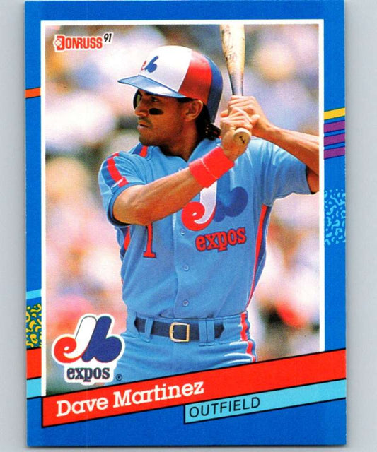 1991 Donruss #237 Dave Martinez Expos MLB Baseball Image 1
