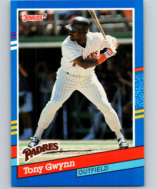 1991 Donruss #243 Tony Gwynn Padres MLB Baseball Image 1