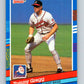 1991 Donruss #244 Tommy Gregg Braves MLB Baseball Image 1