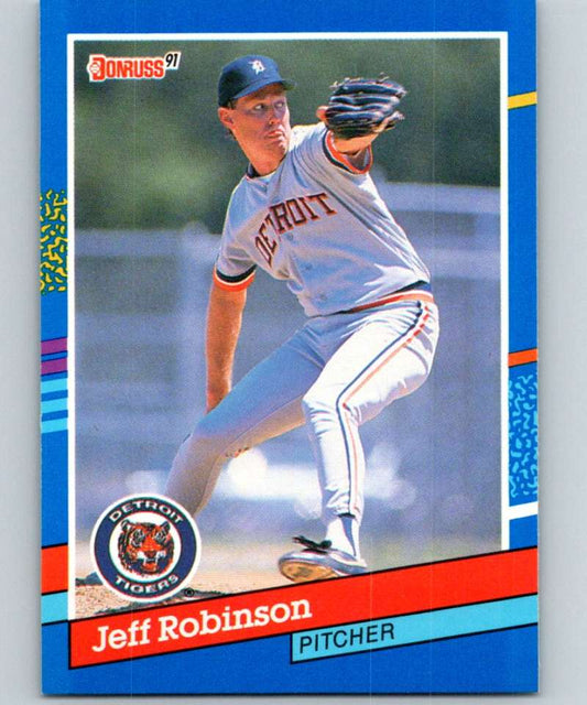 1991 Donruss #245 Jeff Robinson Tigers MLB Baseball Image 1