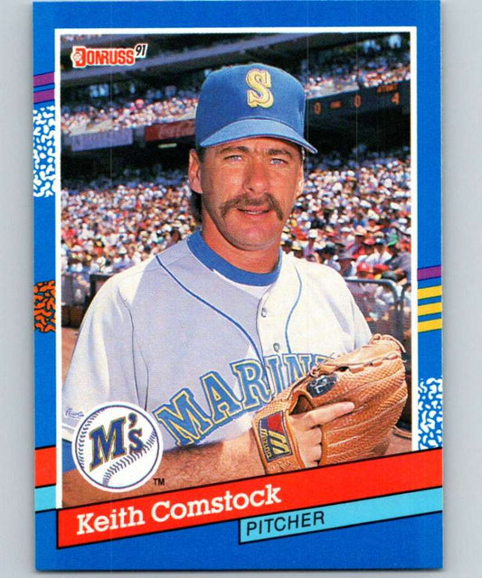 1991 Donruss #246 Keith Comstock Mariners MLB Baseball Image 1