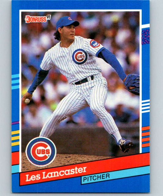1991 Donruss #256 Les Lancaster Cubs MLB Baseball Image 1