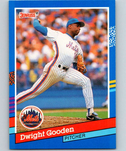 1991 Donruss #266 Dwight Gooden Mets MLB Baseball Image 1