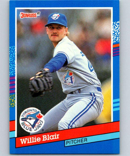 1991 Donruss #267 Willie Blair Blue Jays MLB Baseball Image 1