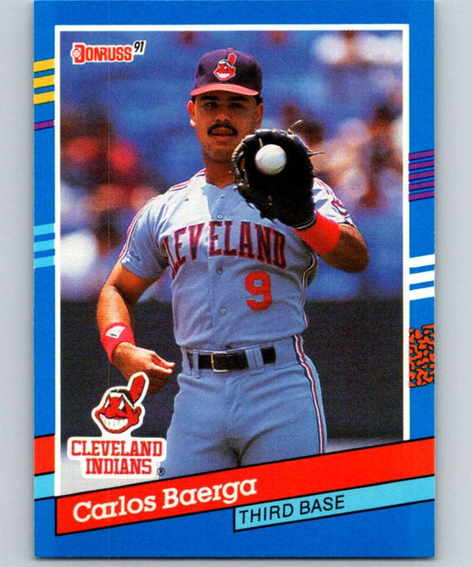 1991 Donruss #274 Carlos Baerga Indians MLB Baseball Image 1