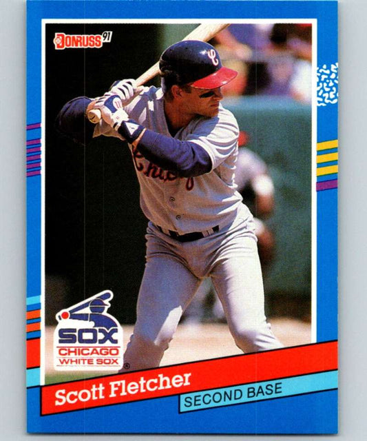 1991 Donruss #276 Scott Fletcher White Sox MLB Baseball Image 1