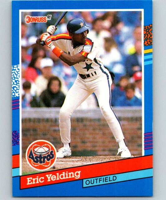 1991 Donruss #277 Eric Yelding Astros MLB Baseball Image 1