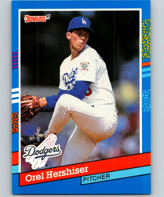 1991 Donruss #280 Orel Hershiser Dodgers MLB Baseball Image 1